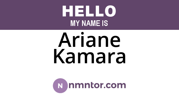 Ariane Kamara