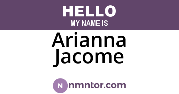 Arianna Jacome