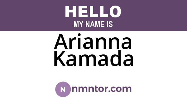 Arianna Kamada