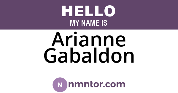 Arianne Gabaldon