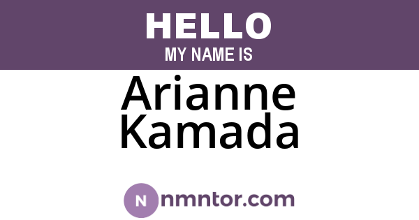 Arianne Kamada