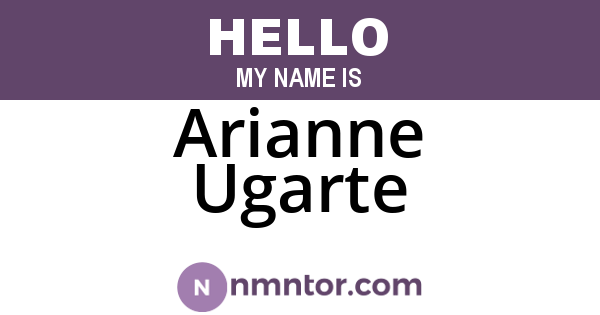 Arianne Ugarte