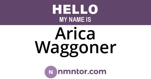 Arica Waggoner