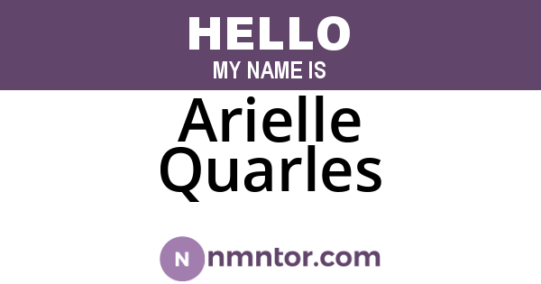 Arielle Quarles