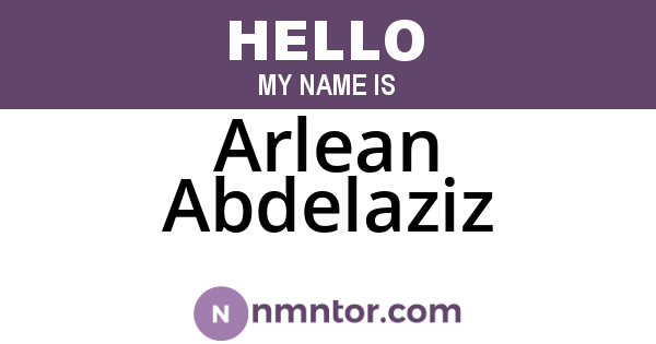 Arlean Abdelaziz