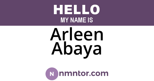 Arleen Abaya