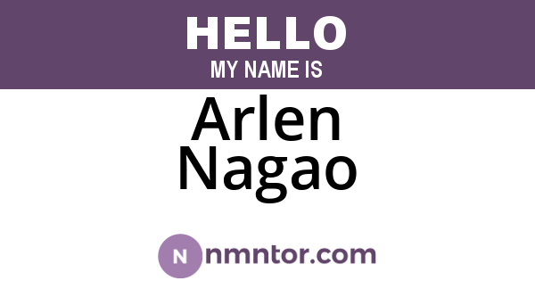 Arlen Nagao