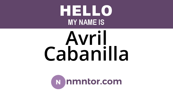 Avril Cabanilla