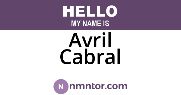 Avril Cabral