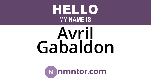 Avril Gabaldon