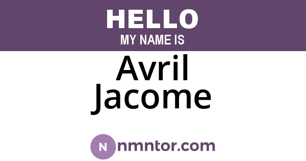 Avril Jacome