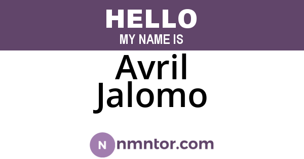 Avril Jalomo