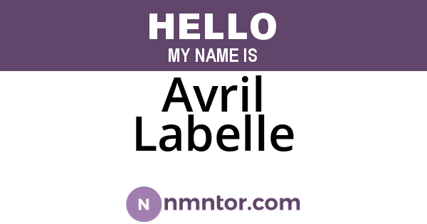 Avril Labelle