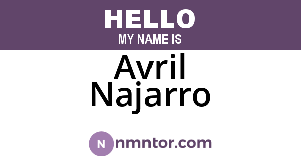 Avril Najarro