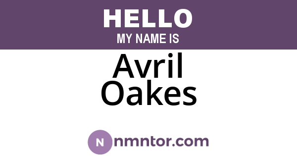 Avril Oakes