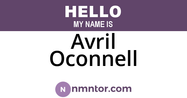 Avril Oconnell
