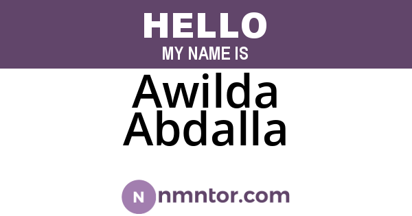 Awilda Abdalla