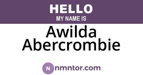 Awilda Abercrombie