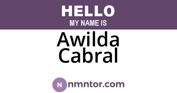 Awilda Cabral