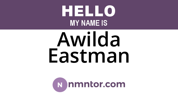 Awilda Eastman