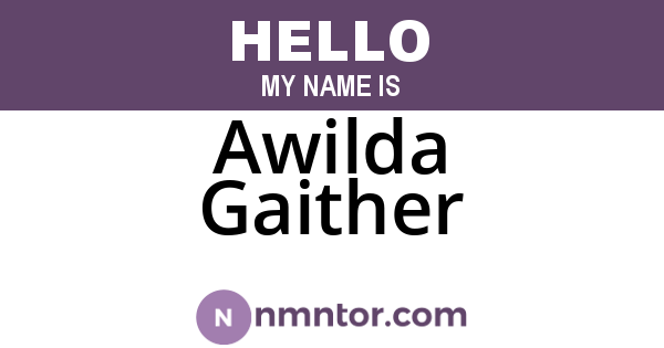Awilda Gaither