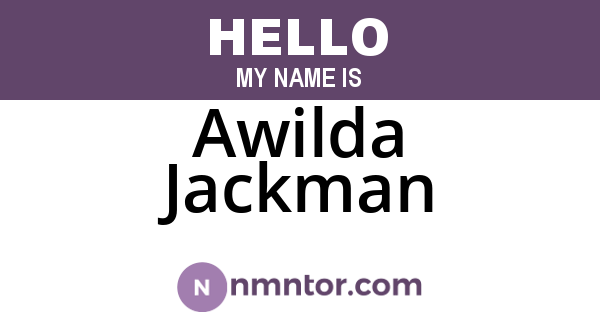 Awilda Jackman