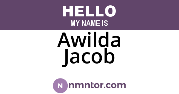Awilda Jacob