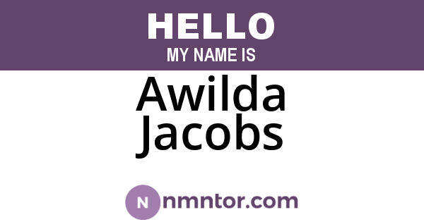Awilda Jacobs