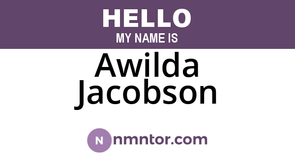 Awilda Jacobson