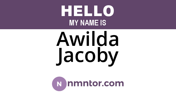 Awilda Jacoby