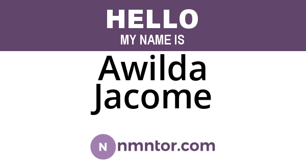 Awilda Jacome