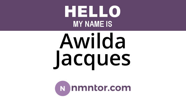 Awilda Jacques