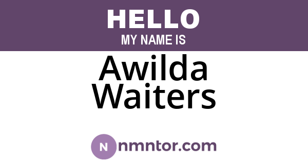 Awilda Waiters