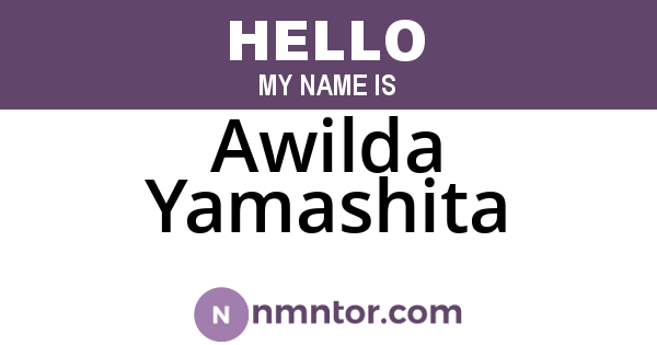 Awilda Yamashita