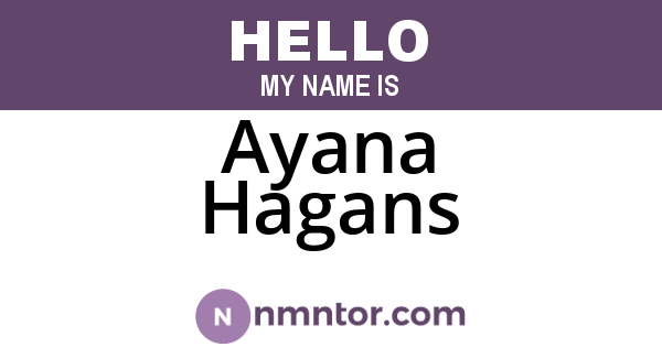 Ayana Hagans