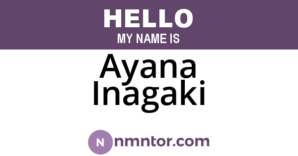 Ayana Inagaki