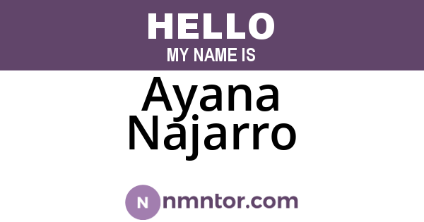 Ayana Najarro