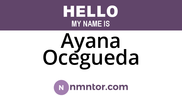 Ayana Ocegueda