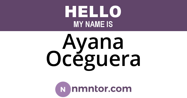 Ayana Oceguera