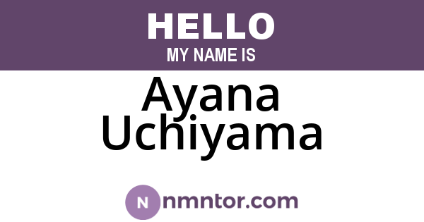 Ayana Uchiyama