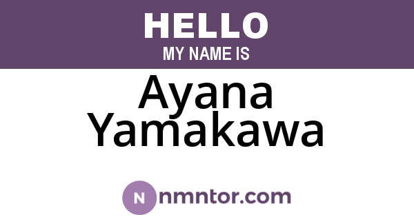 Ayana Yamakawa