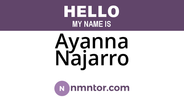 Ayanna Najarro