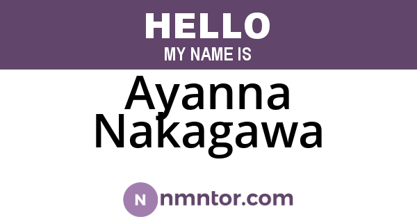 Ayanna Nakagawa