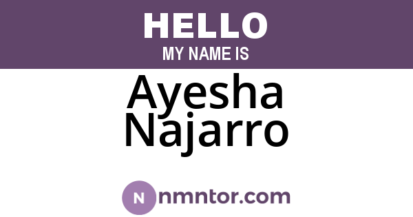 Ayesha Najarro