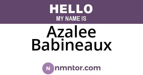 Azalee Babineaux