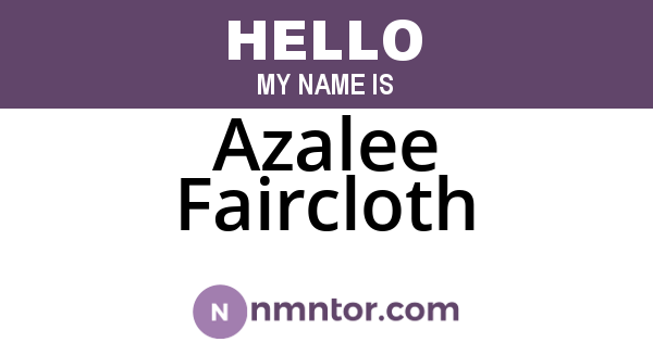 Azalee Faircloth