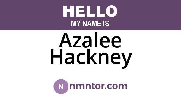 Azalee Hackney