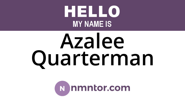 Azalee Quarterman