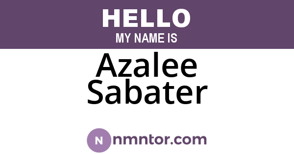Azalee Sabater