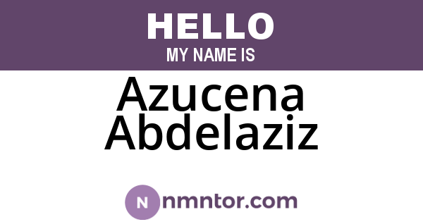Azucena Abdelaziz